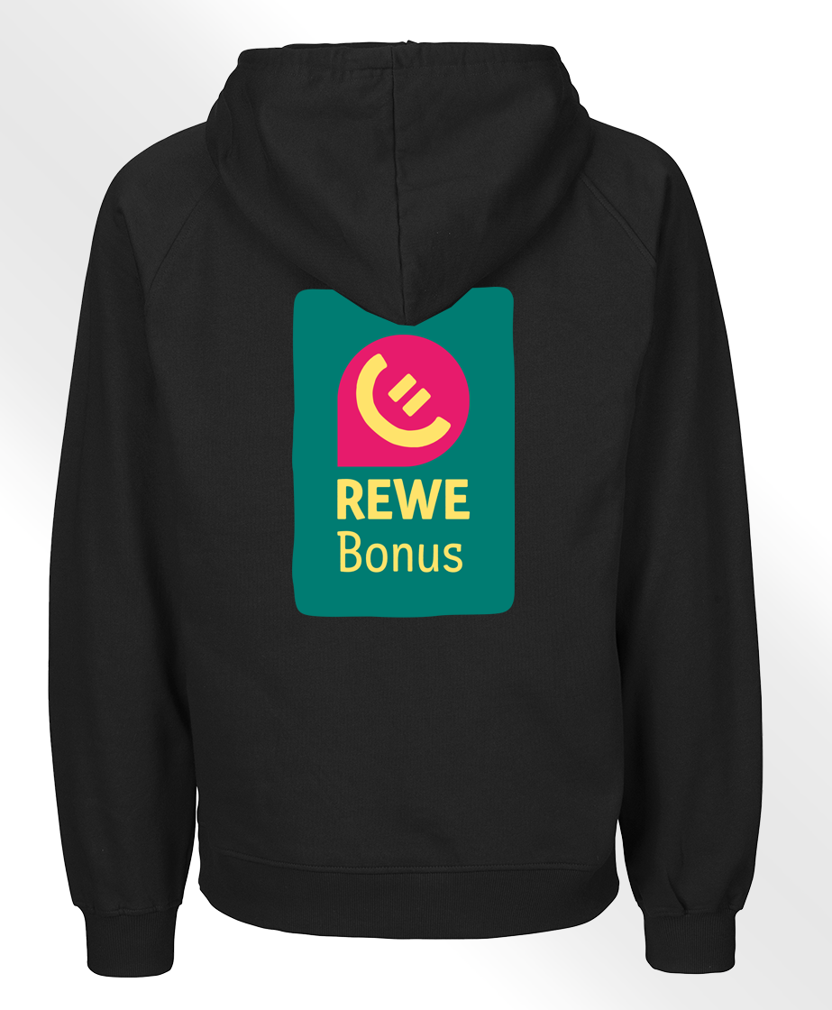 REWE Bonus Ambassador Zip Hoodyjacke Schwarz XL