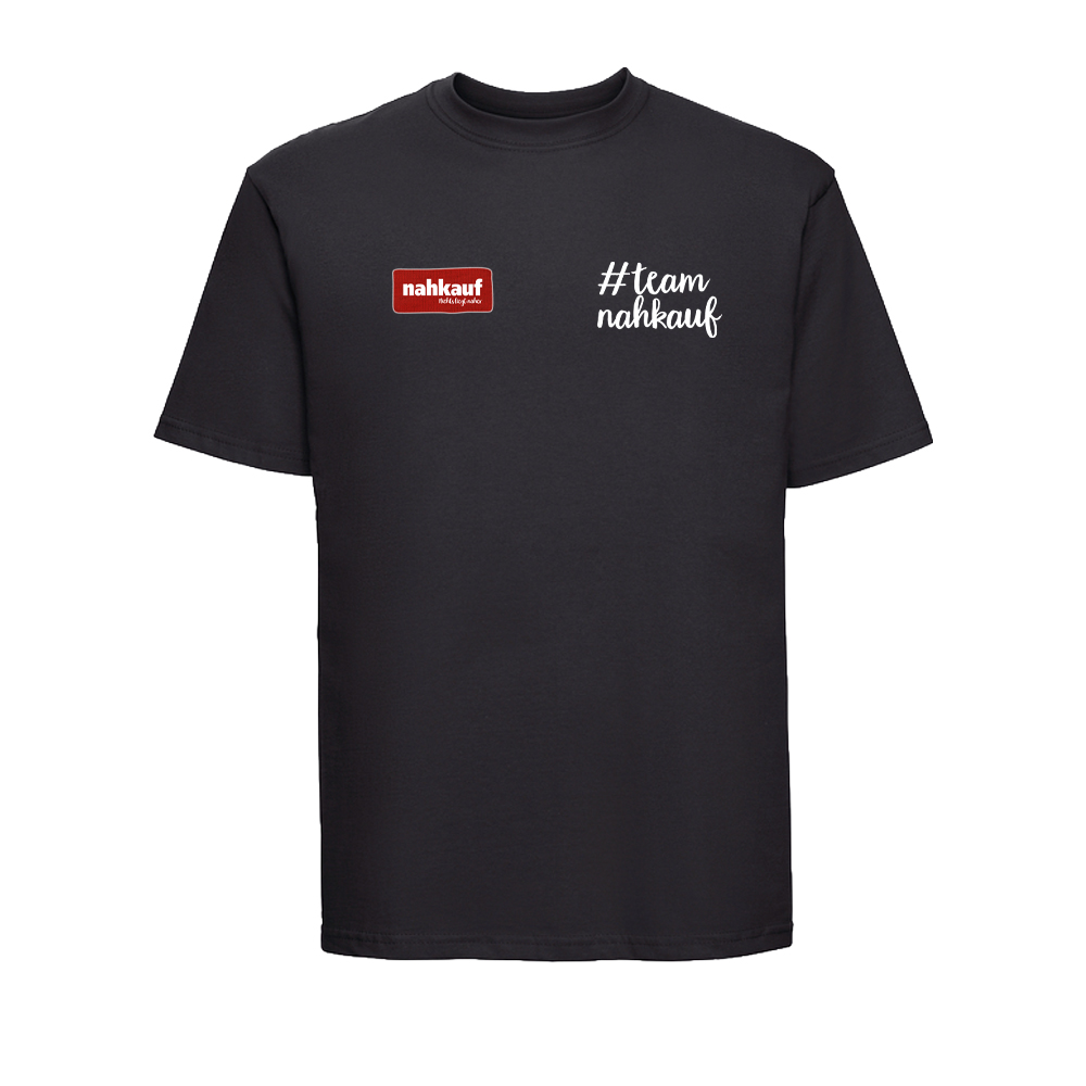 Russel T-Shirt 180M Unisex Baumwolle Schwarz L Nahkauf